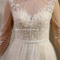 Arabic Dubai Luxury Lace Bridal Ball Gown New vestido de noiva Custom Made maternity wedding dress long sleeve